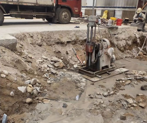 扎囊公路下沉压浆